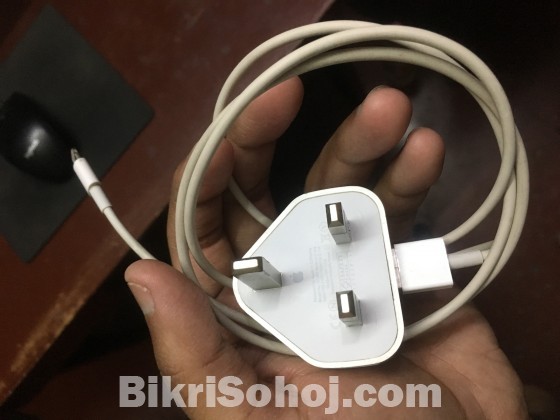iPhone charger and cable